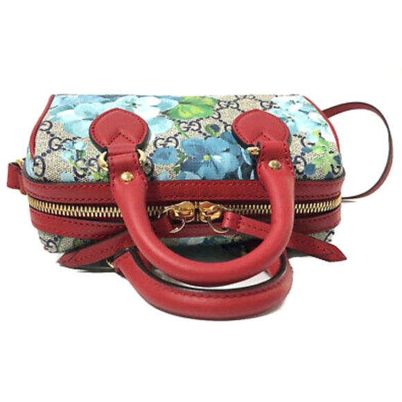 🆕RARE❤️GG Supreme Monogram Blooms Mini Boston Bag - Picture 9 of 15